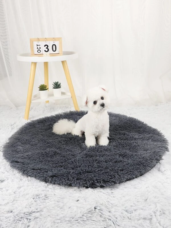 เสื่อกล่อง สัตว์เลี้ยง สีพื้น ปุย 1 ชิ้น  j-19