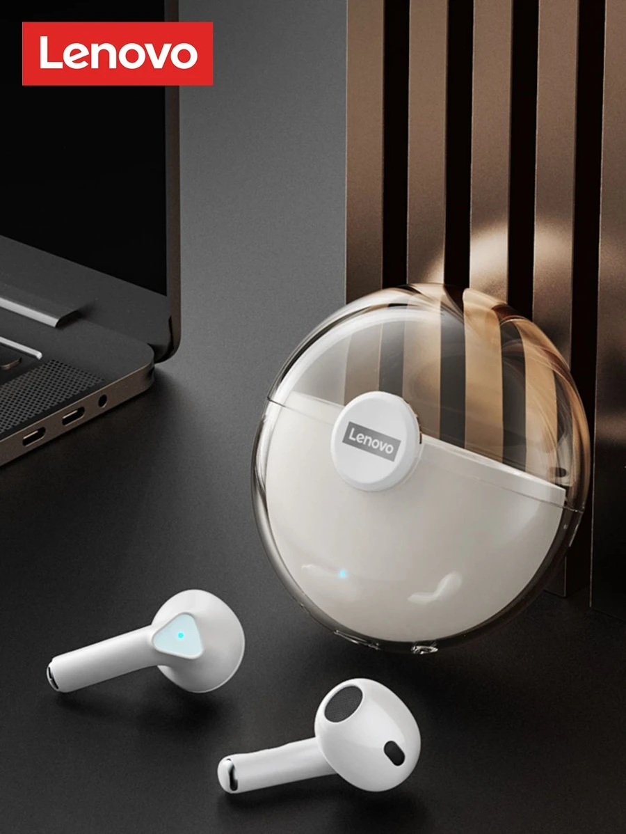 lenovo หูฟังไร้สาย ตัดเสียงรบกวน 1 ชิ้น เหมาะกับ Bluetooth  dd-15