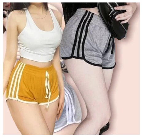 BIG17-กางเกงขาสั้น ทรงสปอร์ต สายฟอ 1แถบ-3แถบ ฟรีไซส์