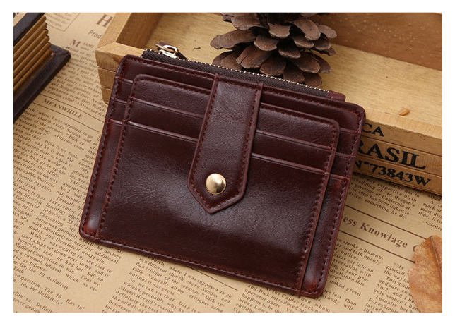 RAY13-กระเป๋าสตางค์ใบสั้น แบบพับ ใส่บัตรใส่ตังค์ใส่เหรียญได้เยอะ บางกระทัดรัด P1-14