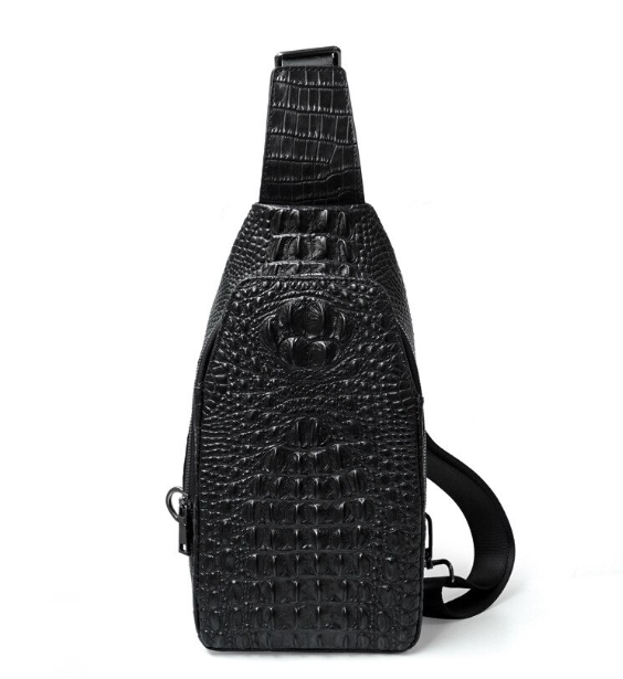 HU87-ออกแบบที่มีชื่อเสียงจระเข้กระเป๋า Messenger กระเป๋า Cowhide หนังผู้ชายเดินทางกระเป๋าผู้ชาย Crossbody กระเ