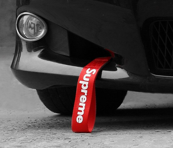 GX173-สายรัดรถแข่ง เชือกไนล่อน ความแข็งแรงสูง สีแดง พร้อมตะขอลากจูง ด้านหน้า และด้านหลัง สําหรับตกแต่งรถพ่วง