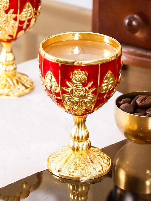 แก้วน้ำ สแตนเลส รายละเอียด ดอกไม้ สำหรับ ครัว 1 ชิ้น  oo-17