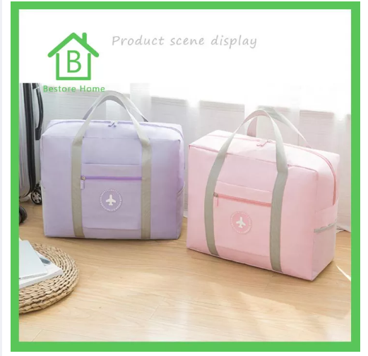 BAG60-BestoreHome กระเป๋าเสริมเดินทางสไตล์เกาหลี เสียบที่ลากกระเป๋าได้