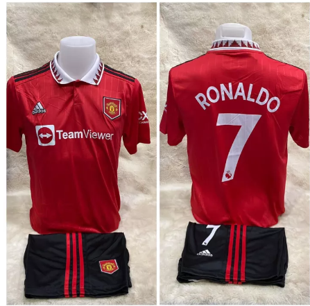 FJ54-ชุดกีฬาทีม แมนยู เบอร์ 7 ชุดฟุตบอลผู้ไหยญ่ ชุดสโมสรชาย(เสื้อพร้อมกางเกง)