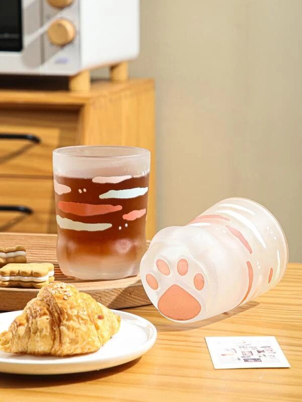 แก้วเก็บความเย็น ลายอุ้งมือ 1 ชิ้น  oo-39