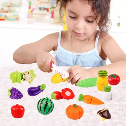 N72-23ชิ้น/15ชิ้น ของเล่น ของเล่นเด็ก ของเล่นผลไม้ ผลไม้ปลอม ผักปลอม Kitchen Toys Kids Learning Toys Pretend Role Play
