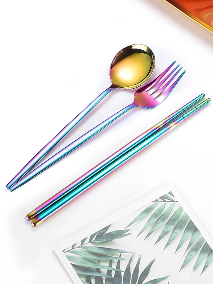 ชุดช้อนส้อม สแตนเลส 3 ชิ้น hh-21