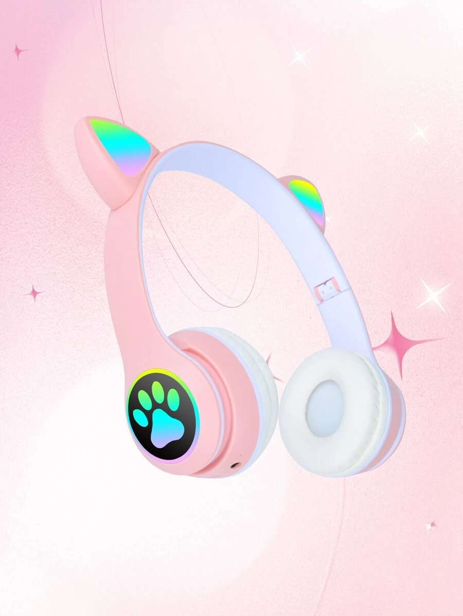 ชุดหูฟัง ตกแต่ง หูแมว ไร้โครง 1 ชิ้น เหมาะกับ Bluetooth  dd-10