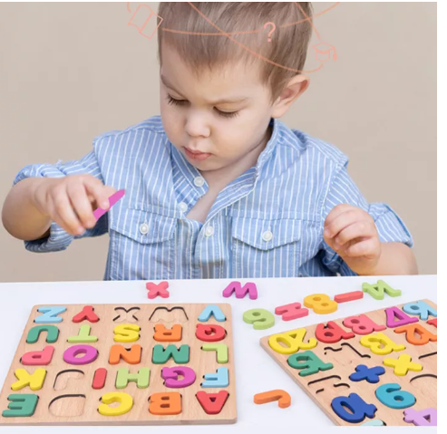 N62-ของเล่นไม้ บล็อคไม้เสริมพัฒนาการเด็ก บล็อคไม้เลขาคณิต ของเล่นเด็ก