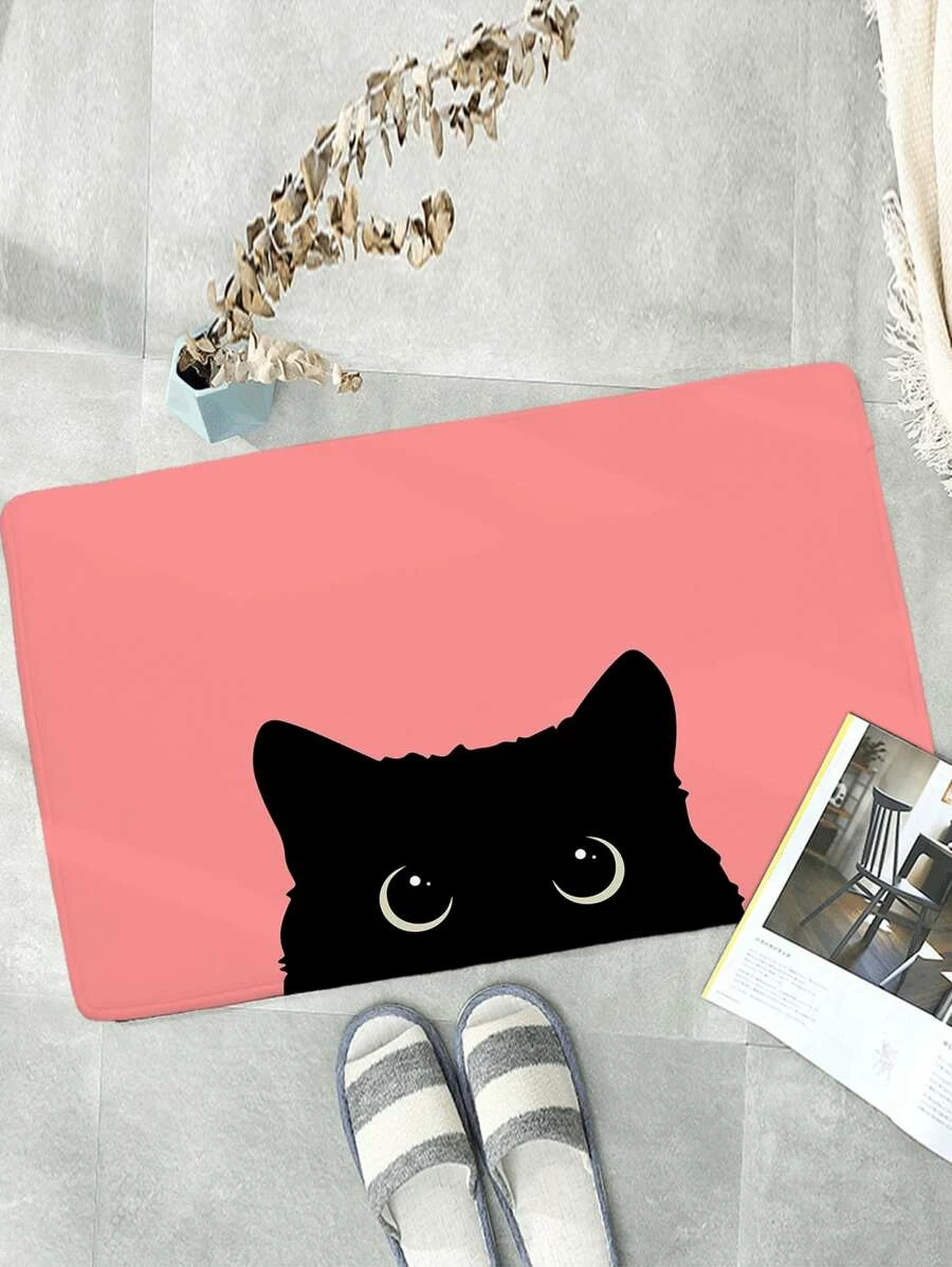 1 ชิ้นการ์ตูนแมวพิมพ์ประตูพรม  ii-3