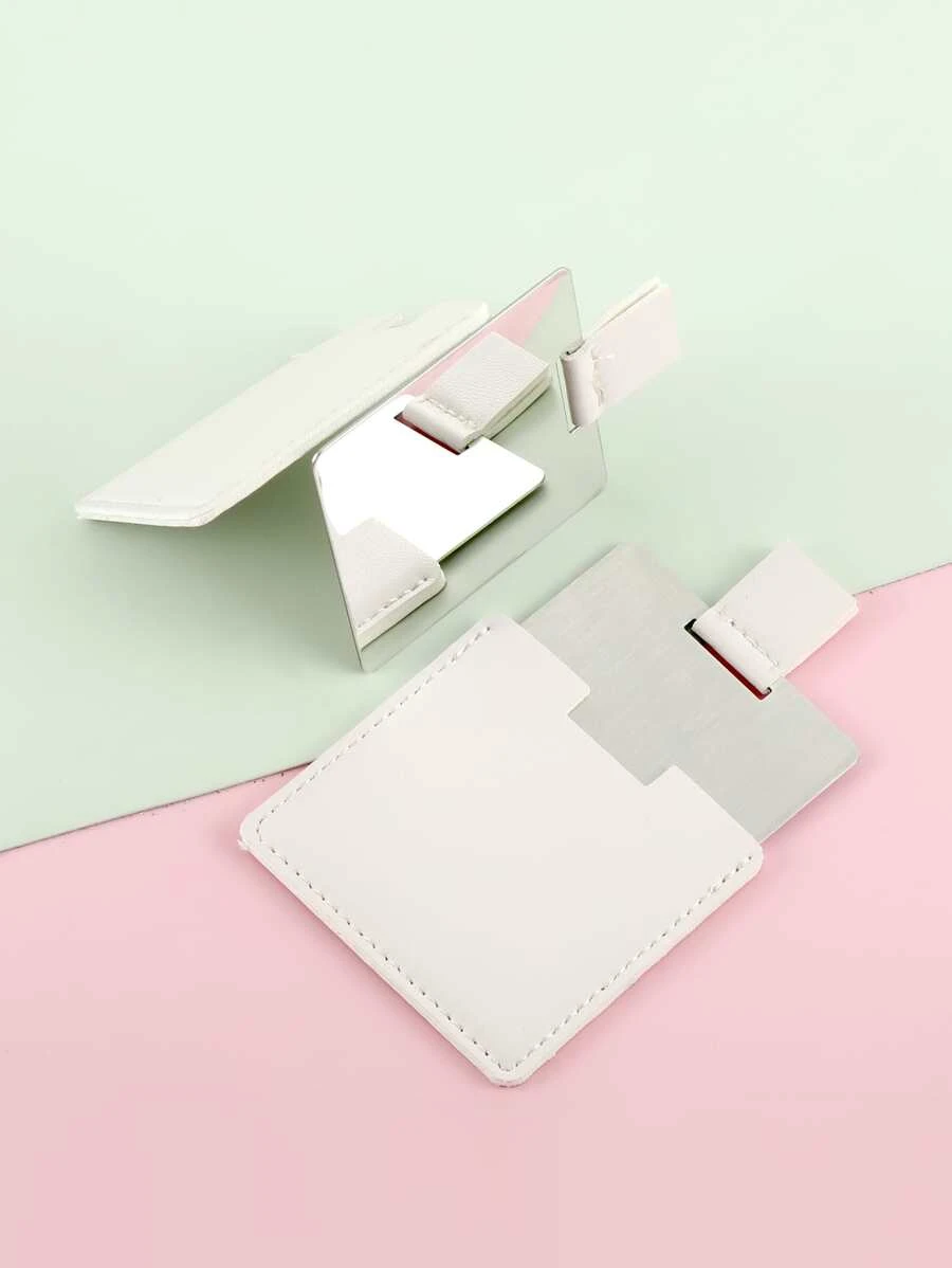 กระจกแต่งหน้า สแตนเลส สี่เหลี่ยม k-84