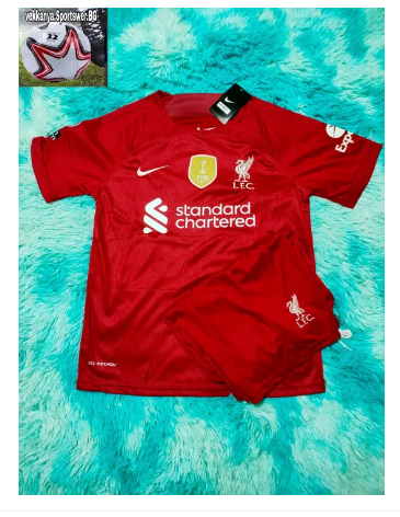 FJ64-ชุดกีฬาทีม ลิเวอร์พูล M.SALAH 11 ชุดกีฬาฟุตบอลแขนสั้นพรีเมียม(เสื้อพร้อมกางเกง) 2023