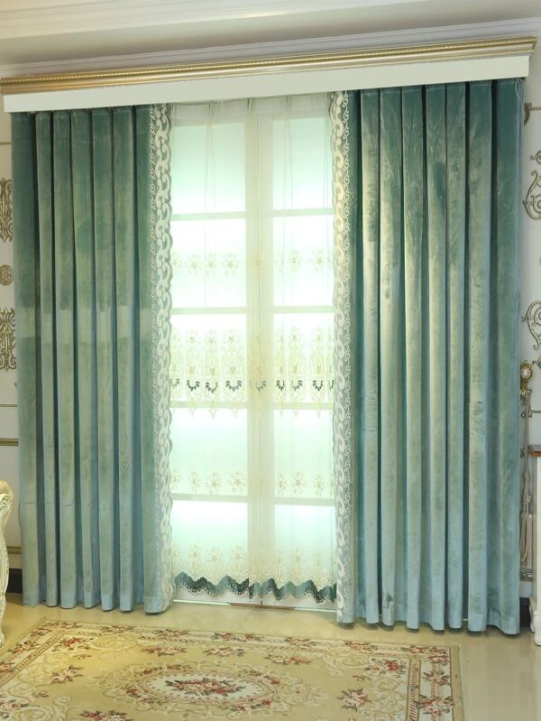 ผ้าม่านเดี่ยว เย็บปักถักร้อย เลื่อน  ผ178