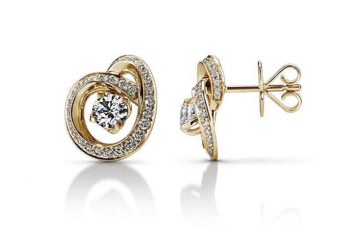 Infini Earrings Medium with diamond