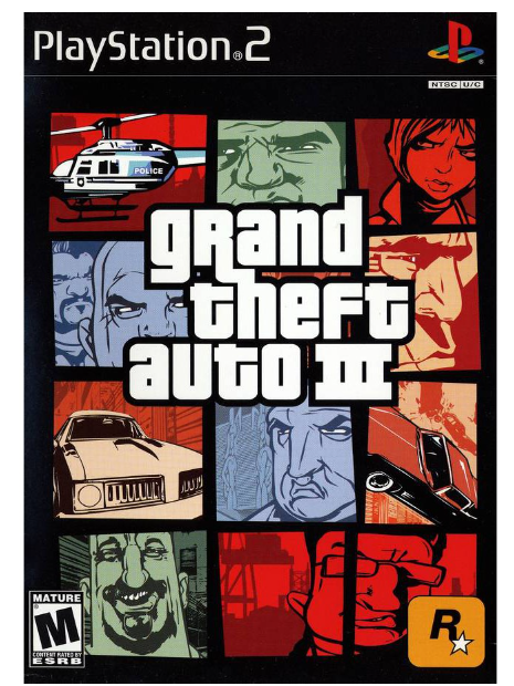 TM25-แผ่นเกมส์PS2 [GTA 3] เกมเพล2 แผ่นplay2 Grand Theft Auto III ps2