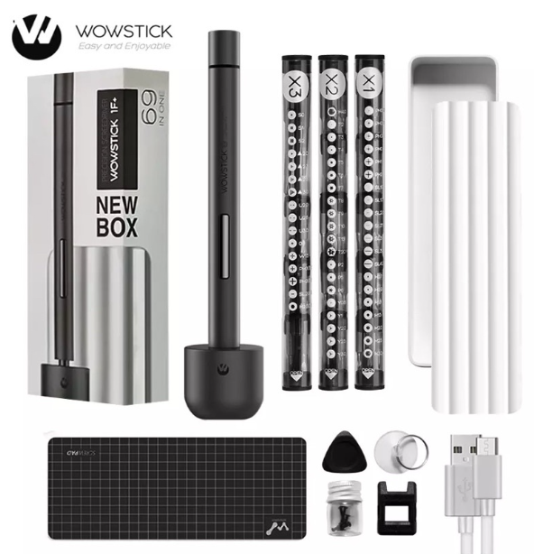 R48-Wowstick 1F Pro Precision Precision ไขควง64 In 1 1F + Plus Charge ไฟ LED ชุดขันสกรู