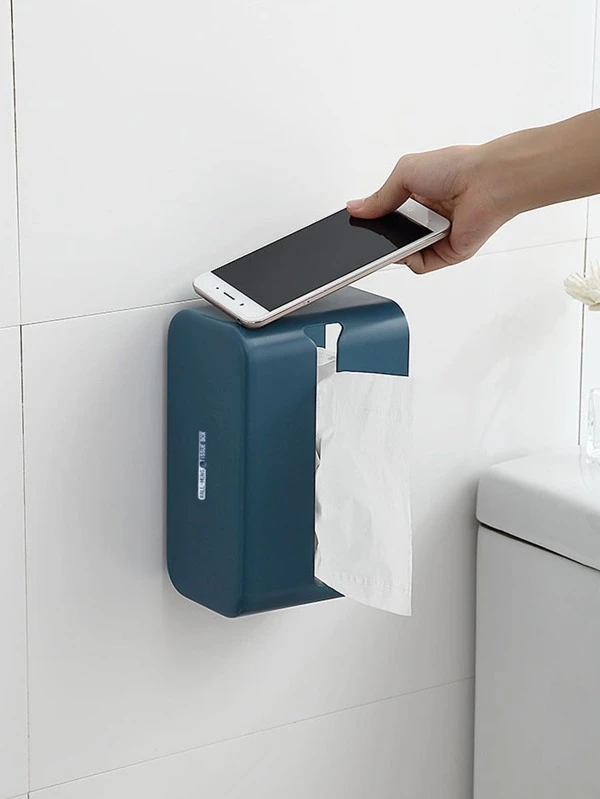 กล่องทิชชู่ พลาสติก เนื้อเยื่อ จัดเก็บ ทันสมัย ติดผนัง สำหรับ บ้าน 1 ชิ้น  nn-26