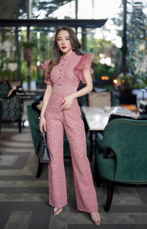 ั้มขายาวแต่งแขนระบายเก๋ๆๆ  064