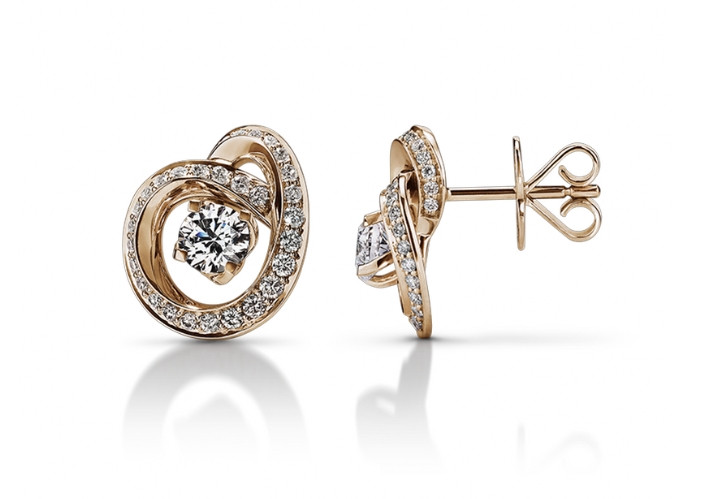 Infini Earrings Medium with diamond