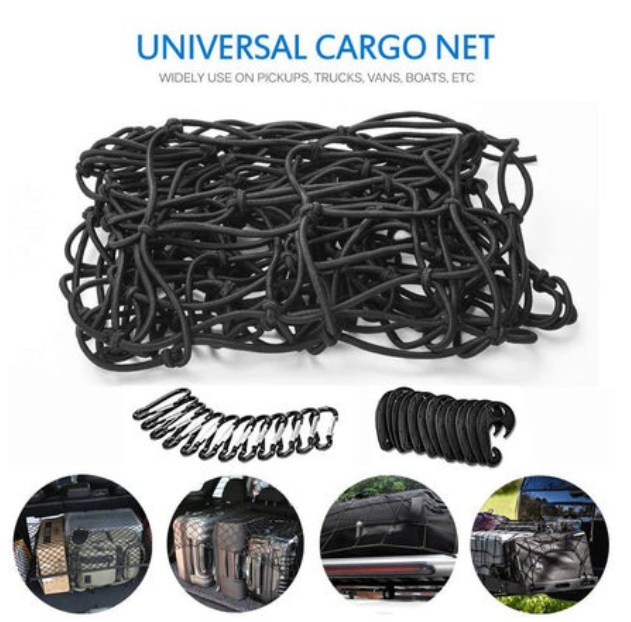 GX78-ตาข่ายคลุมรถกระบะ180*120ซม ตาข่ายรถกระบะ แค้บ และ 4ประตู (แถมฟรี!! ตะขอ 24 ชิ้น) ตาข่ายคลุมกระบะ