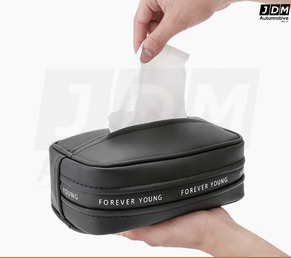 GX40-แถมฟรี ทิชชู่? ที่ใส่ทิชชูในรถยนต์ งานหนัง สุดเท่ กล่องทิชชู่ติดรถ ที่ใส่กระดาษทิชชู่ ใช้ในรถยนต์ทุกรุ่นทุกแบบ