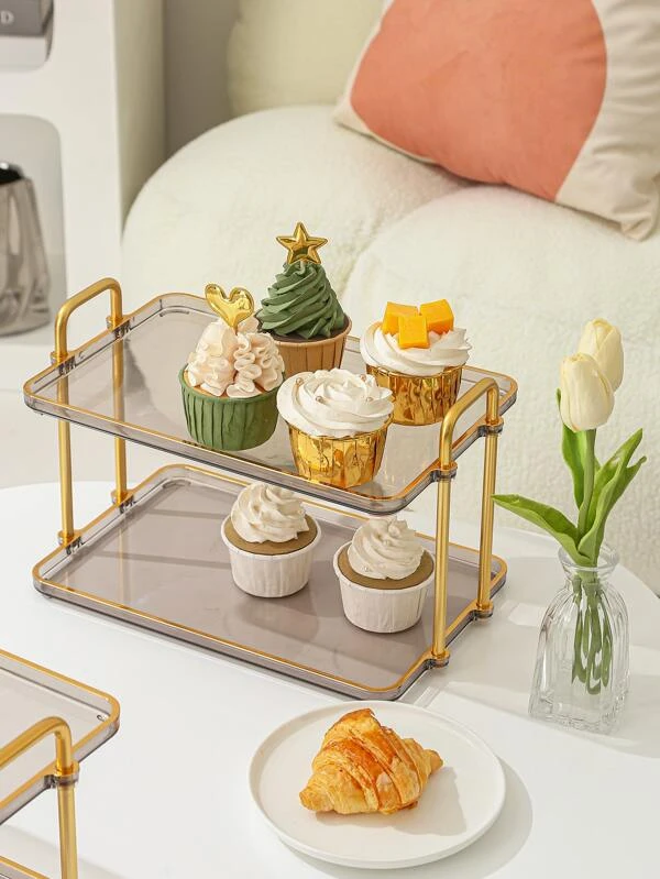 ถาด สองชั้น อาหาร 1 ชิ้น  ค-22