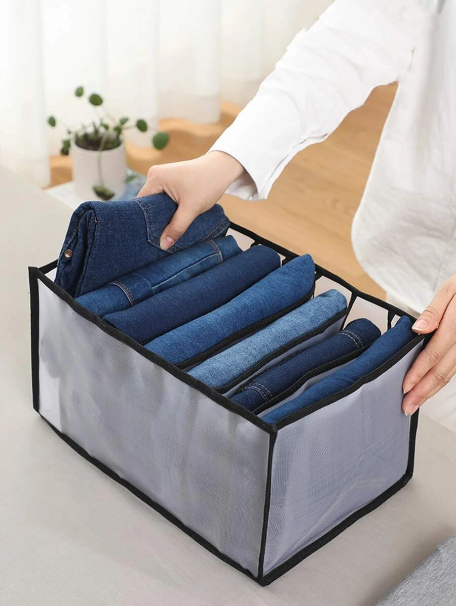 1 ชิ้น ขอบผูก บล็อกสี กางเกงขายาว กล่องเก็บของ gg-75