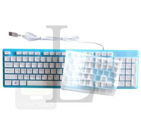 PD15-คีย์บอร์ด USB OKER KB-518 มีแผ่นซิลิโคนกันฝุ่น