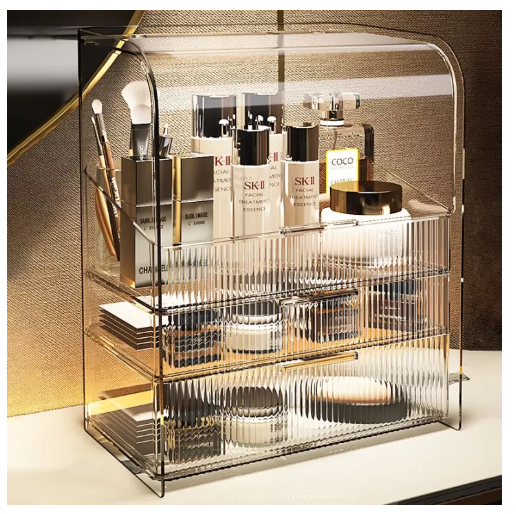 UTI17-Cosmetic storage box Vanity table Skin care product storage transparent box