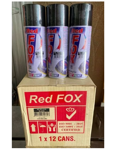 JN16-ขายส่ง สีสเปรย์ RED FOX สะท้อนแสง แคนดี้โทน โครเมียม ทอง เงิน สีสเปรย์ RedFox ราคาถูก สีกระป๋อง ดำด้าน ดำเงา ขาว บอร์น แลคเกอร์ ใส เฉดสีครบ สีพ่นรถยนต์ สีพ่นเฟอร์นิเจอร์ สีกัยสนิม สีพ่นพื้น สีรอง