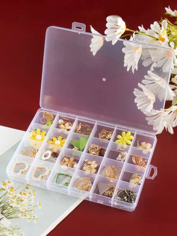 กล่องเก็บเครื่องประดับ 24กริด 1 ชิ้น i-59