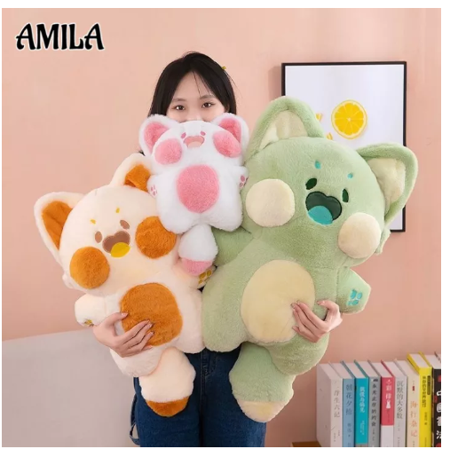 MM06-AMILA ของเล่น ของเล่นตุ๊กตา ตุ๊กตาแมวดูตูน่ารัก 50 ซม. ตุ๊กตา ตุ๊กตาขนนุ่ม หมอนอิงใช้ในครัวเรือน ของขวัญวันเกิดเด็ก ตุ๊กตาเหมียว