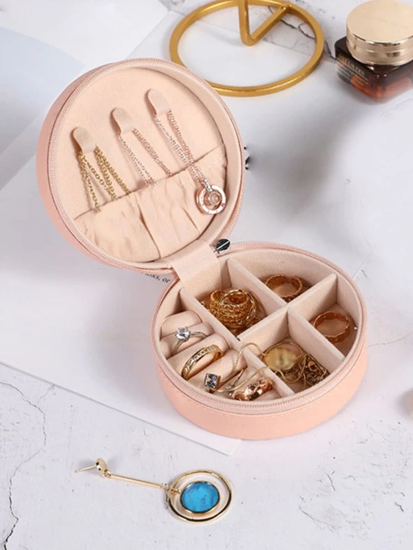 กล่องเก็บเครื่องประดับ กลม 1 ชิ้น  i-35