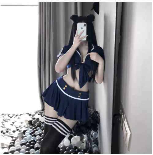 SE17@cosplay sexy girl ?ชุดชั้นในเซ็กซี่?ชุดคอสเพลย์ตำรวจสาวพราวเสน่ห์?