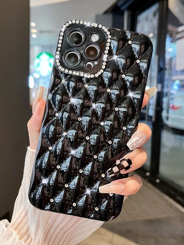 เคส โทรศัพท์ ตกแต่ง พลอยเทียม c-90