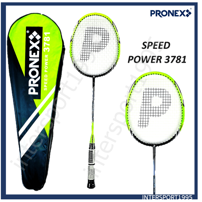 ก25#ไม้แบด ไม้แบดมินตัน PRONEX ก้านคาร์บอน ไร้ข้อต่อ 3781 พร้อม กระเป๋าสะพาย