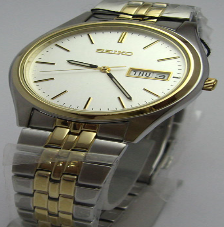 S35-seiko ใช้ถ่าน รุ่นใหม่ เรียบเรียบแต่ดูดี ตัวเรือนสายสแตนเลสตัน