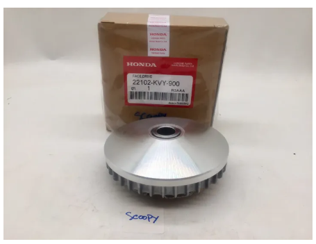 FU185-ชามเม็ดเดิม ชามหน้า ชุดชามหน้า (ชามพร้อมเม็ด) รุ่น HONDA SCOOPY(KVY)ล้อขับสายพานหน้าทั้งชุด อะไหล่มอร์เตอร์ไซค์