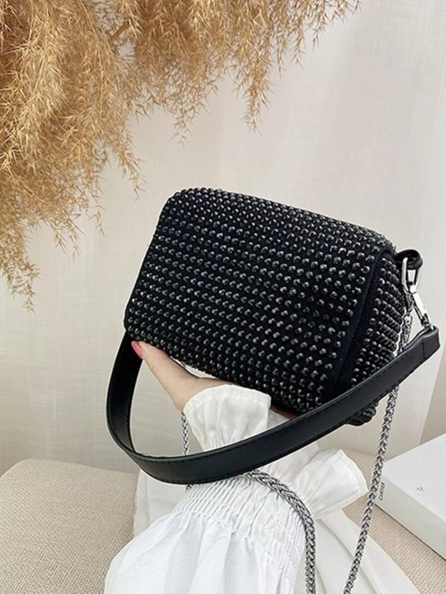 กระเป๋าถัง ประดับแก้วสี เชื่อมต่อ v-83