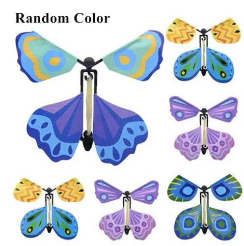 ONE19-10 ชิ้น/20 ชิ้น ผีเสื้อบินได้ ที่คั่นหนังสือ การ์ดอวยพร ผีเสื้อบินแสนสนุก