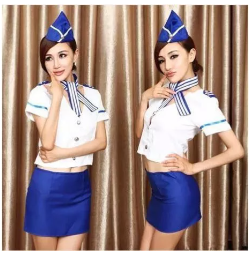 SE25@Sexy Cosplay ชุดคอสเพลย์ Flight Attendant Free Size