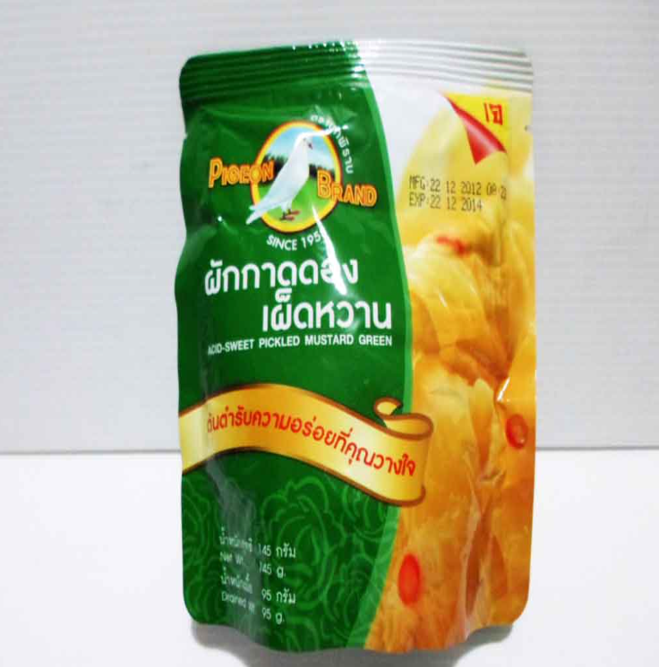 TAN24-ผักกาดดองเผ็ดหวาน นกพิราบ (145 g.)