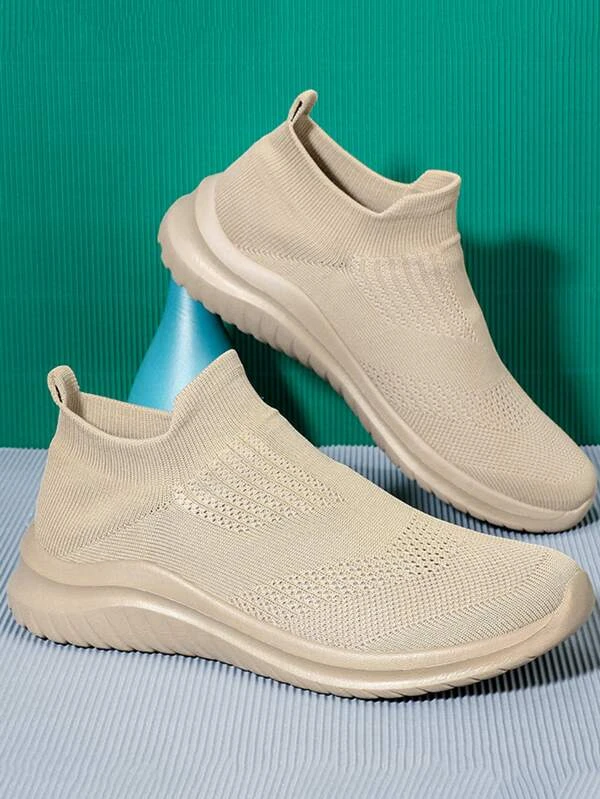 ผู้ชาย รองเท้าวิ่ง แบบสวม มีดีเทลถัก m-73