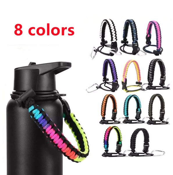 R89-Water Bottle Safety Ring Strap Handle Carrier Rope For Hydro Flask Wide Mouth New Comfortable Fashion Bottle Hand-Held Strap