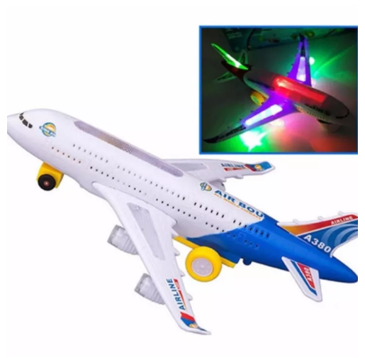 JIN24-เครื่องบิน Air Bus A380 วิ่งได้ มีไฟ ของเล่นเด็ก มีเสียง หุ่นยนต์บังคับ ของเล่นเด็ก Toys สร้างเสริมพัฒนาการเด็ก ของเล่นสำหรับเด็ก kidtoy