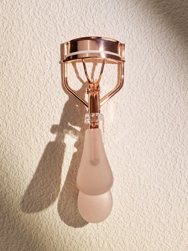 ที่ดัดขนตาสี Rose Gold พร้อมด้ามจับลายสีชมพู  ค-85