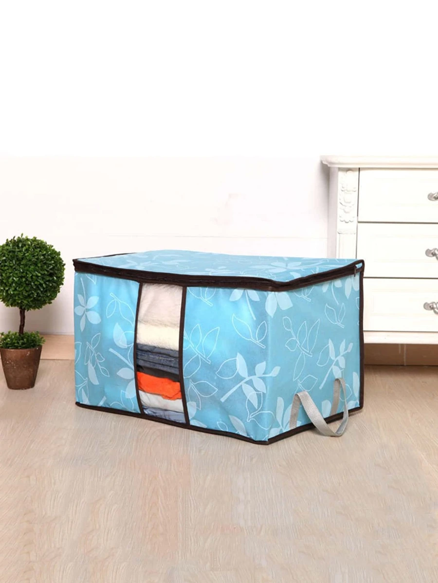 กระเป๋าเก็บเสื้อผ้า ลาย ใบไม้ 1 ชิ้น gg-28