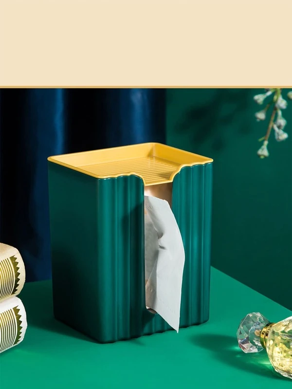 กล่องทิชชู่ เนื้อเยื่อ จัดเก็บ นอร์ดิก ทูโทน ติดผนัง สำหรับ ครัว & 1 ชิ้น  nn-34