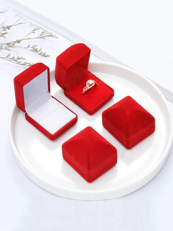 กล่องเก็บเครื่องประดับ สี่เหลี่ยม พกพาได้ 1 ชิ้น  i-47